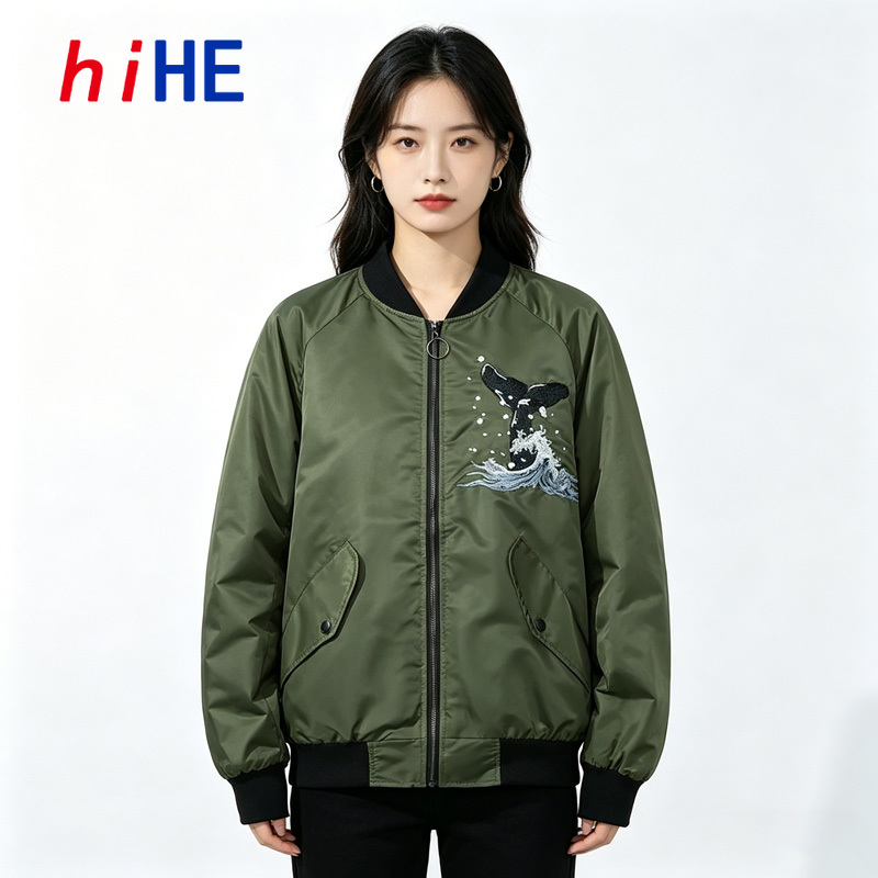 Embroidery University - Sukajan İşlemeli Bomber Ceket Erkek Kadın