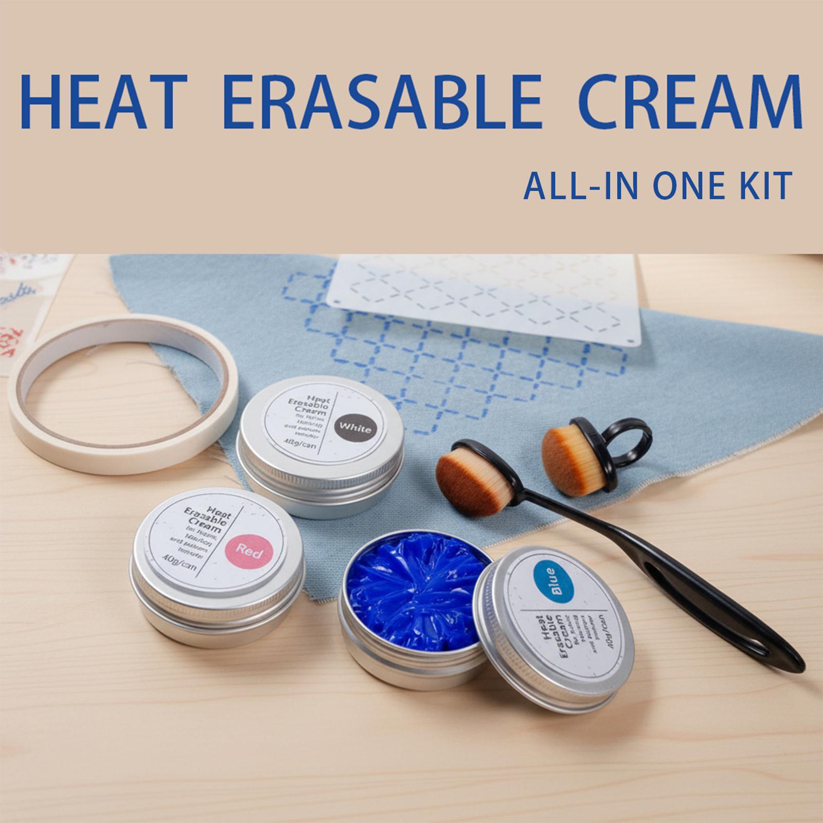 Embroidery Cream - 40g/kutu Isıyla Silinebilir Kumaş Kremi, Ütüyle