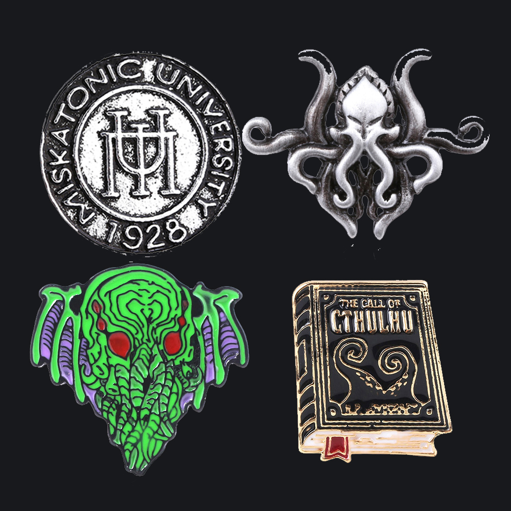 Embroidery University - Antik Cthulhu Pimleri Broş Retro H.P.