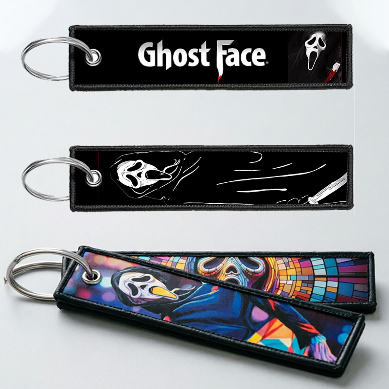 Embroidery Gift Ideas - GHOST FACE Anahtarlık Erkekler Kadınlar için