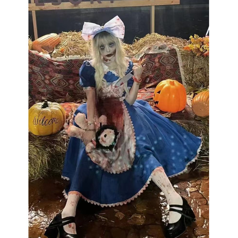 Embroidery Dress - Orijinal Elbise Seti Cadılar Bayramı Lolita