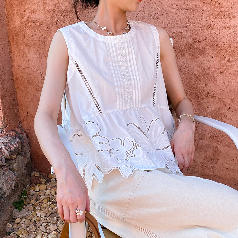 Embroidery Uniform - Fransız Tarzı Yaz Boho Bluz Gömlek