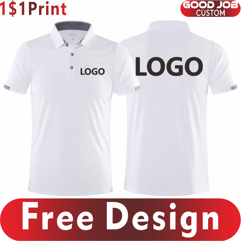 Embroidery Design Logo - Çabuk kuruyan spor Polo gömlek özel
