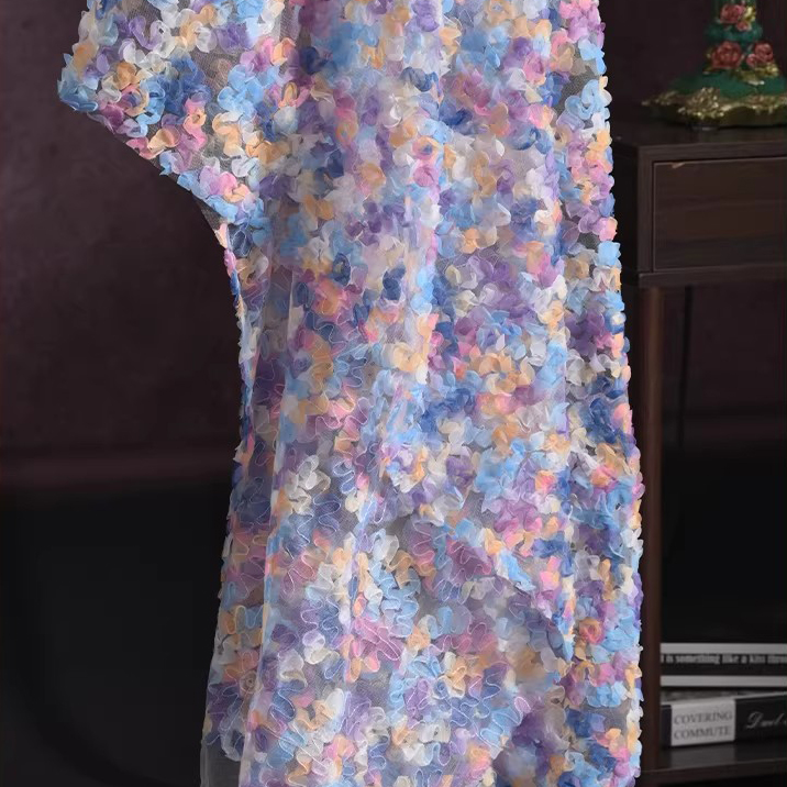 Embroidery Gradient - 1 yard yeni gazlı bez kumaş