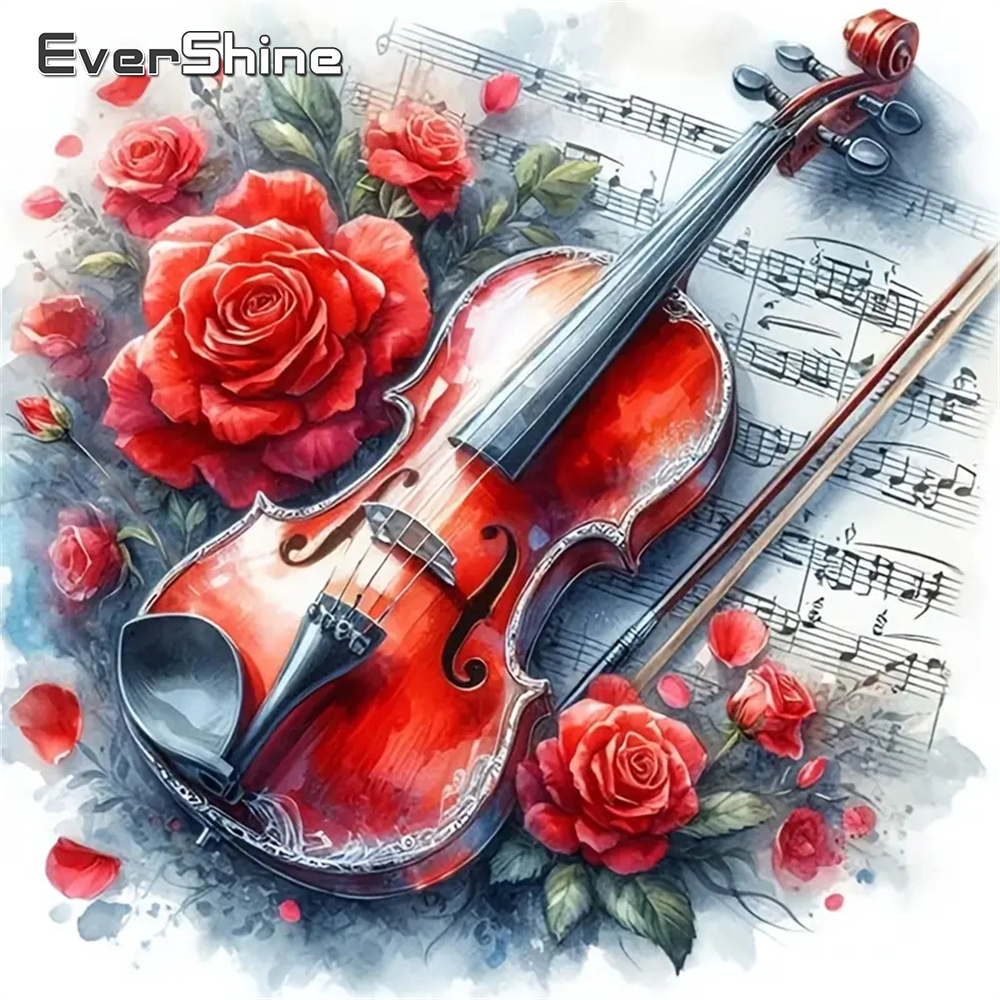 Embroidery Rose Stitch - Evershine DIY Elmas Boyama Keman Tam