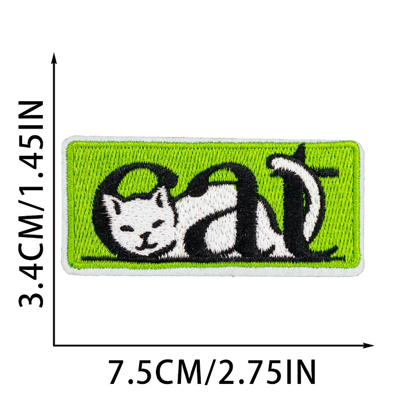 Komik Siyah Kedi Yuvarlak Kalp - Embroidery On Black Shirt incelemesi ve fiyatı
