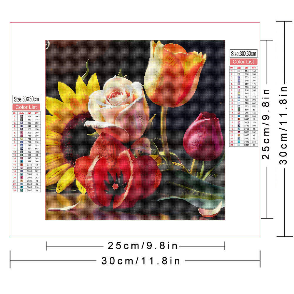 HUACAN Tam Kaplama Elmas Boyam - Embroidery Rose Stitch incelemesi ve fiyatı