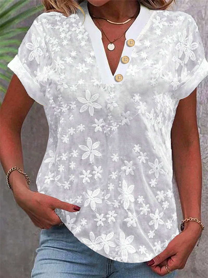 Yaz Kadın Beyaz Çiçek Nakış Bl - Embroidery Uniform incelemesi ve fiyatı