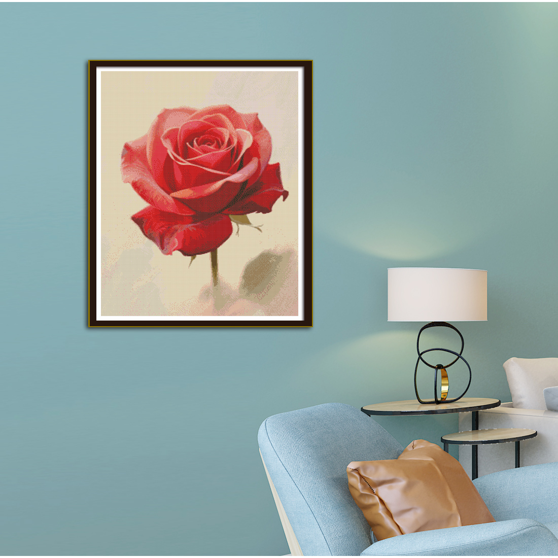 Çiçek açan gül desenli kanaviç - Embroidery Rose Stitch incelemesi ve fiyatı