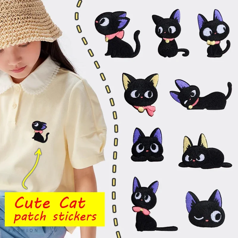 Sevimli karikatür kendinden ya - Embroidery On Black Shirt incelemesi ve fiyatı