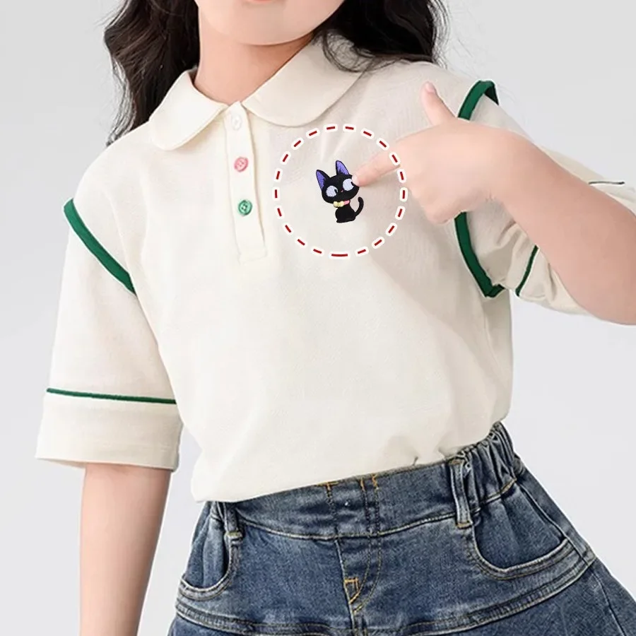 Sevimli karikatür kendinden ya - Embroidery On Black Shirt incelemesi ve fiyatı