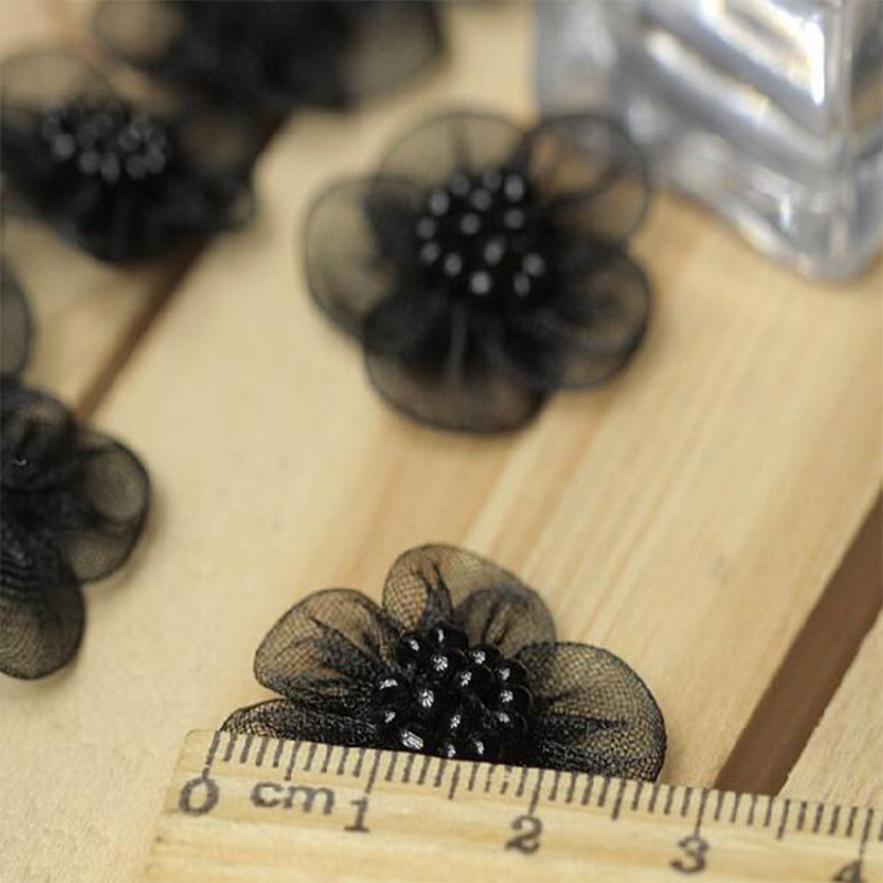 3 adet sıcak 3D siyah çiçek na - Embroidery On Black Shirt incelemesi ve fiyatı