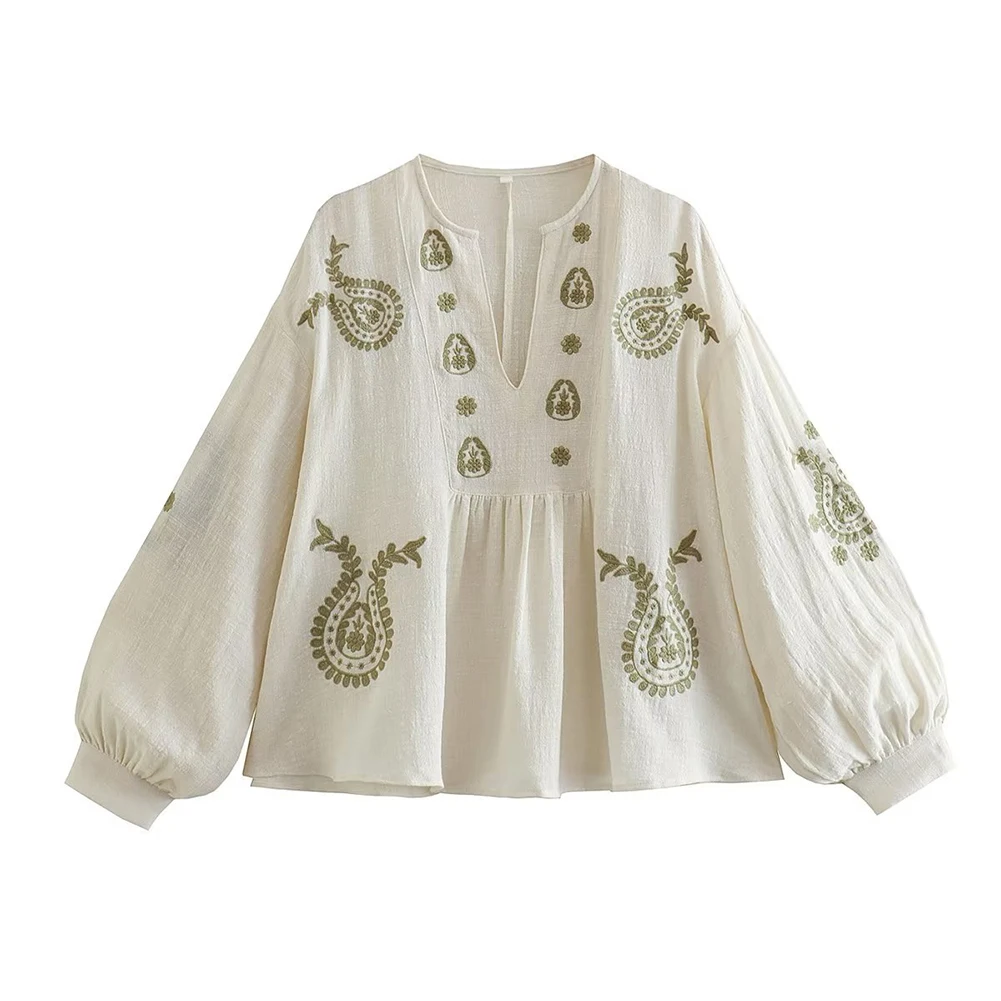 Bayan Yeni Gevşek Pamuk Nakış  - Embroidery Uniform incelemesi ve fiyatı