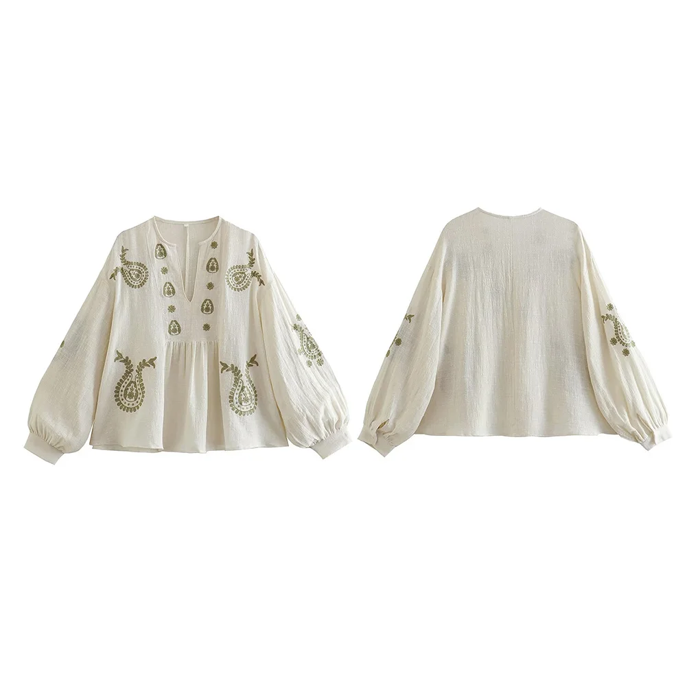 Bayan Yeni Gevşek Pamuk Nakış  - Embroidery Uniform incelemesi ve fiyatı