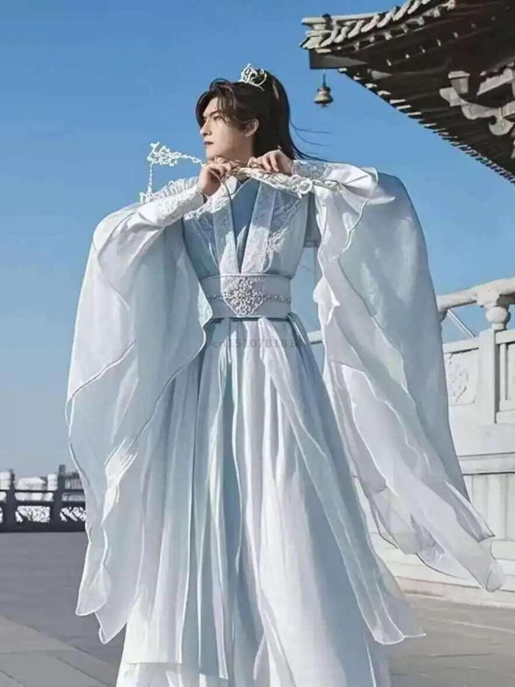 Geleneksel Çin Hanfu Erkek Wux - Embroidery Skirt incelemesi ve fiyatı