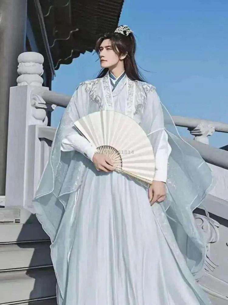 Geleneksel Çin Hanfu Erkek Wux - Embroidery Skirt incelemesi ve fiyatı