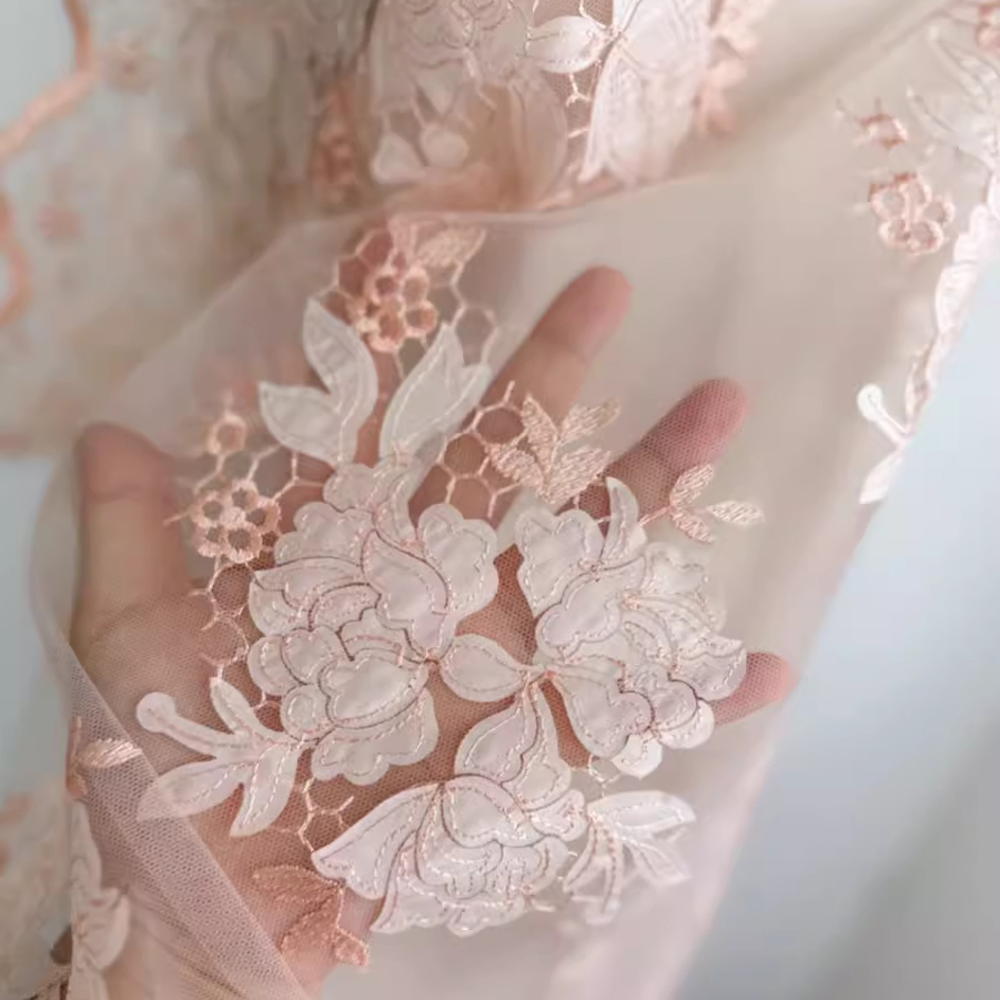1yard High quality mesh fabric - Embroidery Skirt incelemesi ve fiyatı