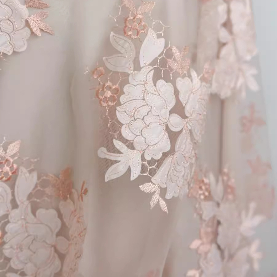 1yard High quality mesh fabric - Embroidery Skirt incelemesi ve fiyatı