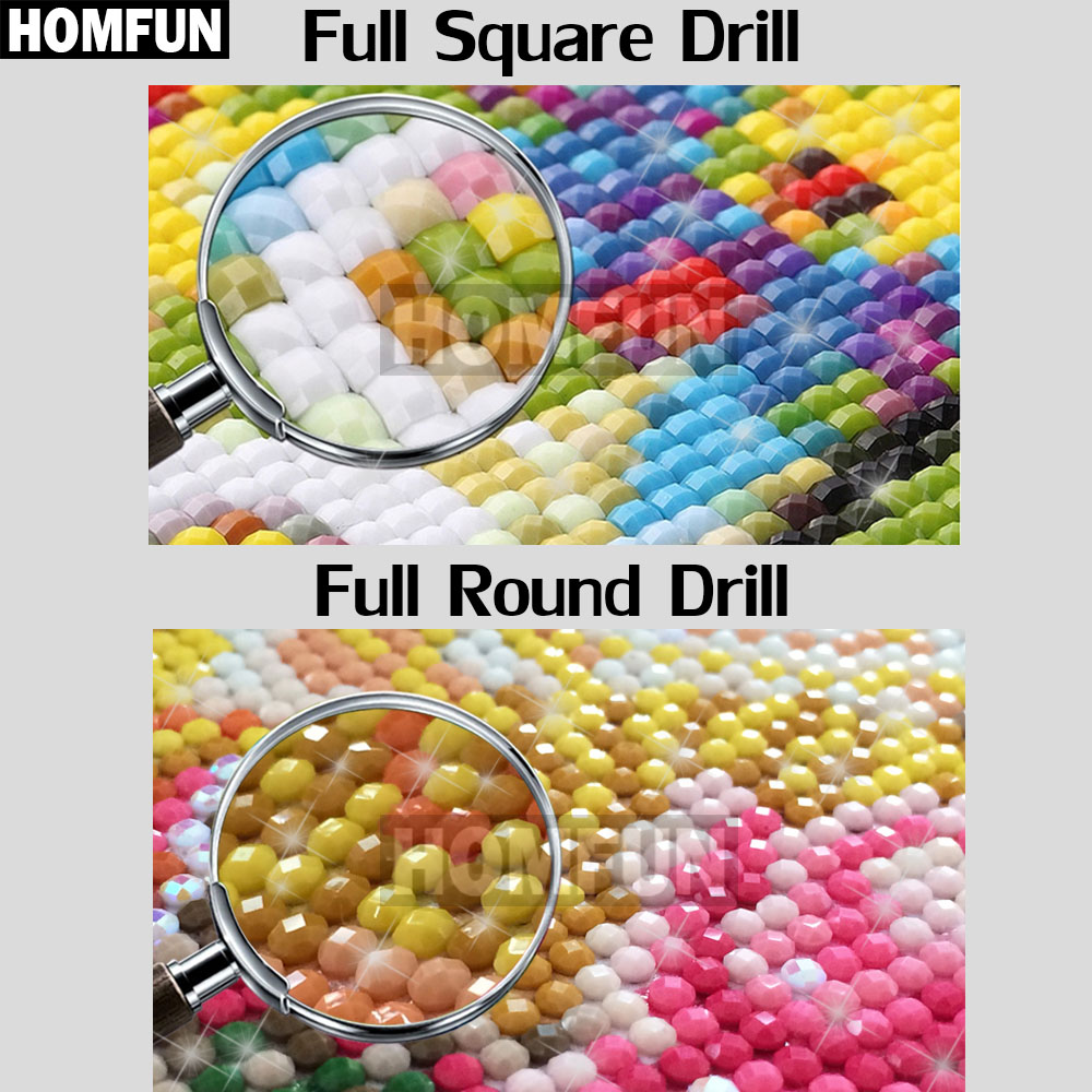 HOMFUN Elmas Boyama Tam Kare/Y - Embroidery Cross Stitch Patterns incelemesi ve fiyatı