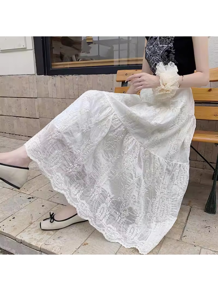Büyük Beden Kadın Yüksek Bel A - Embroidery Skirt incelemesi ve fiyatı