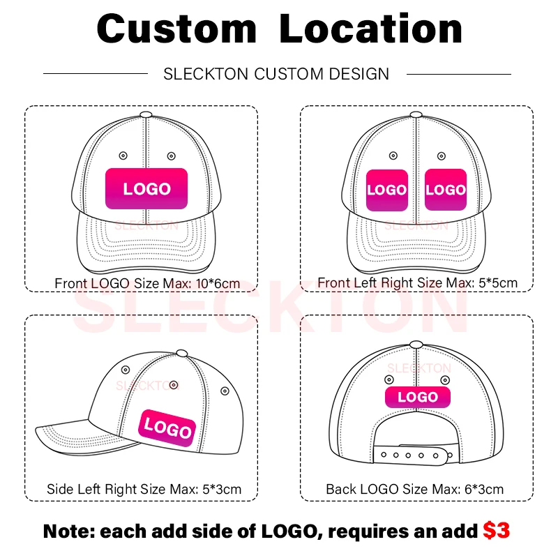 SLECKTON Özel LOGO beyzbol şap - Embroidery Design Logo incelemesi ve fiyatı