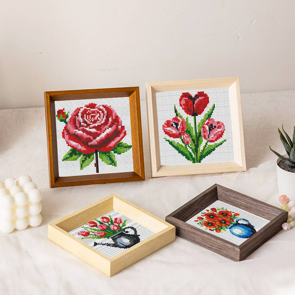 Evershine 8 adet Mini Çiçek Ça - Embroidery Rose Stitch incelemesi ve fiyatı