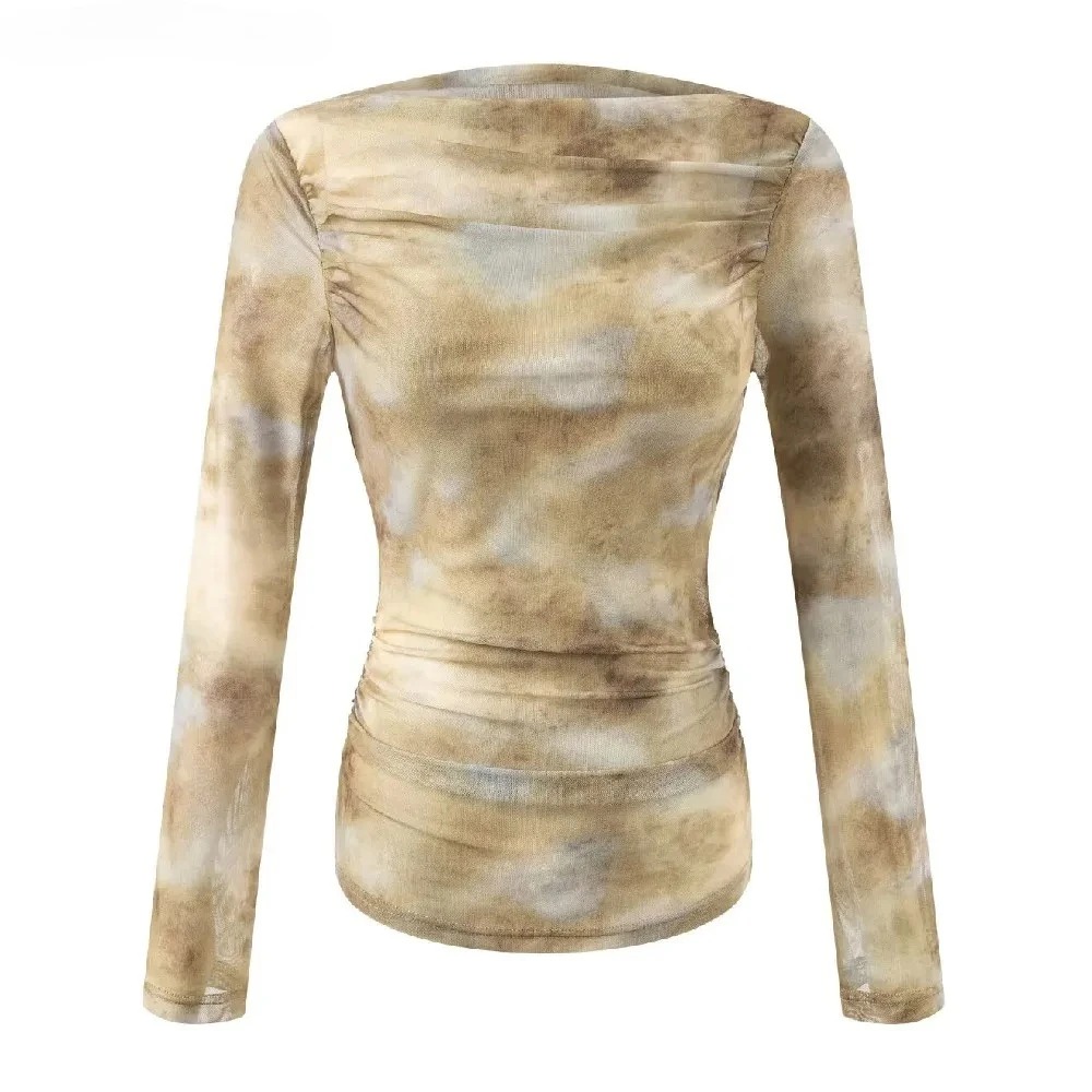 2025 Seksi Tie-Dye Baskılı Büz - Embroidery Shirt incelemesi ve fiyatı