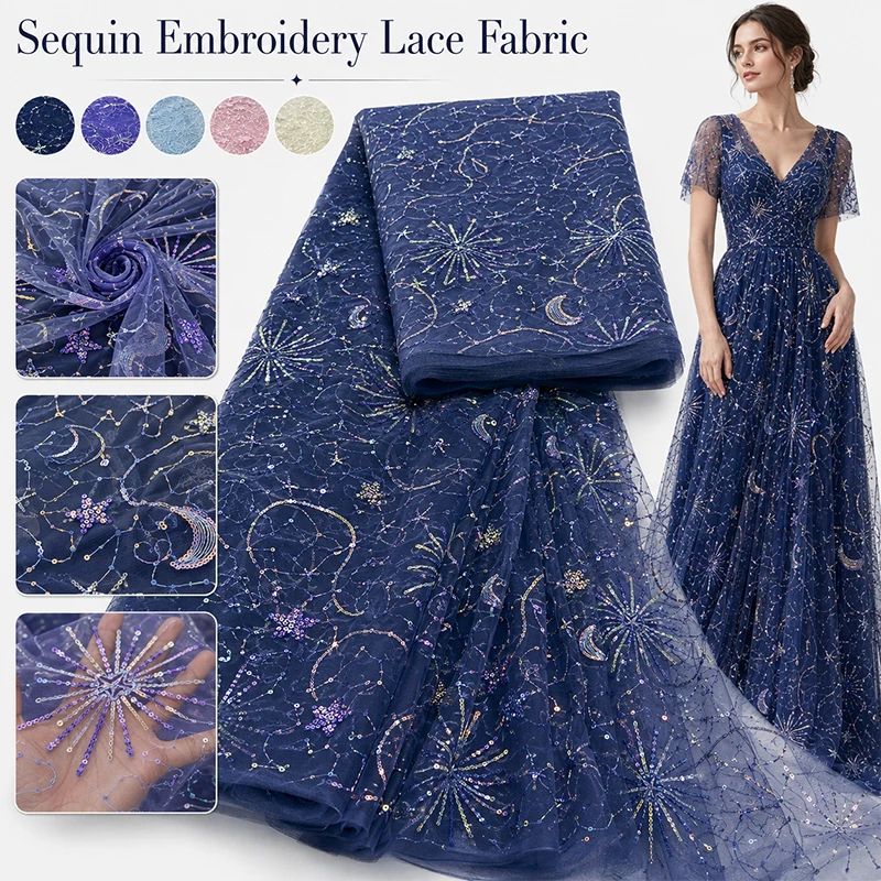 Renkli Yıldız Ay Payetler Nakı - Embroidery Gradient incelemesi ve fiyatı