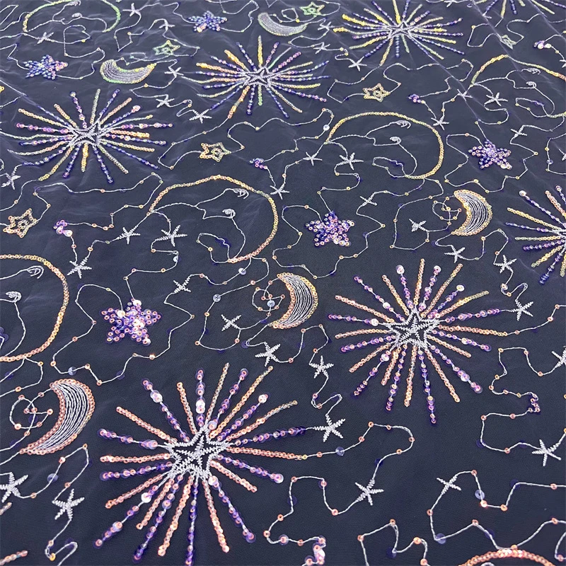 Renkli Yıldız Ay Payetler Nakı - Embroidery Gradient incelemesi ve fiyatı