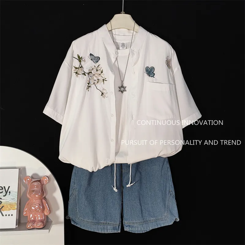Erkek 3 Parça Takım Çin Tarzı  - Embroidery Shirt incelemesi ve fiyatı