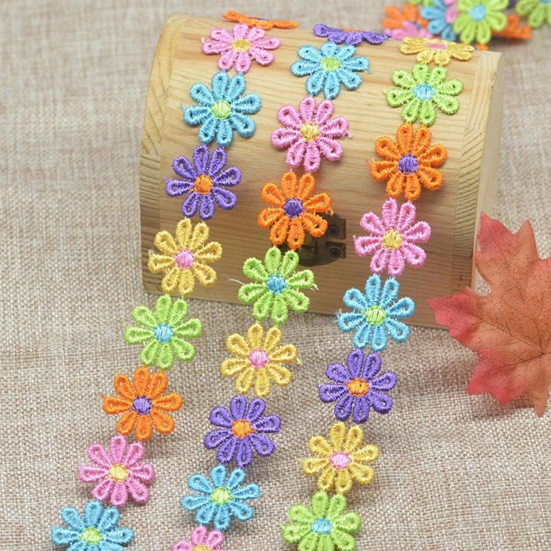 15 metre Renkli Papatya Çiçek  - Embroidery Daisy Flower incelemesi ve fiyatı