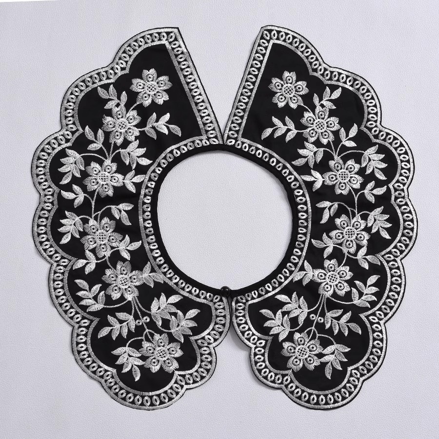 Yeni Avrupa tarzı dik yaka yam - Embroidery On Black Shirt incelemesi ve fiyatı