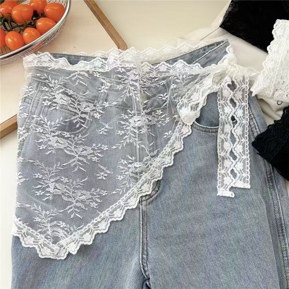 Harajuku Y2K Üçgen Önlük Çiçek - Embroidery Skirt incelemesi ve fiyatı
